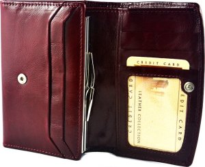 Swarovski SV 060 portfel damski z kamieniami swarovskiego  ciemna czerwień SV 060 6