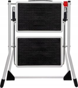 5five Metalowa dwupoziomowa drabina, kolor czarny 13