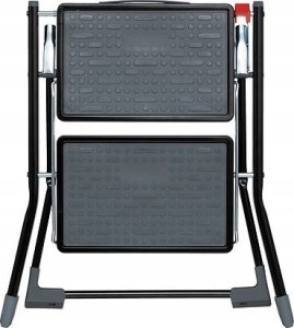 5five Metalowa dwupoziomowa drabina, kolor czarny 2