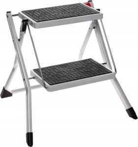 5five Metalowa dwupoziomowa drabina, kolor czarny 8