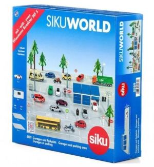 Siku Siku World. Zestaw parking, garaże i samochód (GXP-623253) 1