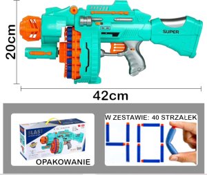 tomdorix NERF Wyrzutnia Blaster Pistolet Karabin Elektryczny AUTOMATYCZNY Na Strzałki 8