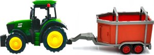 tomdorix Zestaw Farmerski 3w1 Traktor z Napędem + Kultywator +Przyczepa Dla Zwierząt +Kombajn do Ziemniaków 7