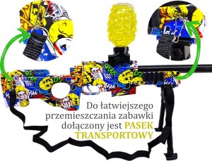 tomdorix Snajperka AWP AUTOMAT Na Kulki Żelowe Wodne Orbeez Karabin Elektryczny CS2 7