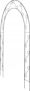 Kadax KADAX Pergola Ogrodowa metalowa Łuk Na Kwiaty Róże Do Róż Pnącz 240cm Podpora 11