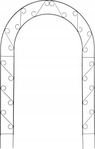 Kadax KADAX Pergola Ogrodowa metalowa Łuk Na Kwiaty Róże Do Róż Pnącz 240cm Podpora 13