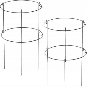 Kadax KADAX Podpora Roślin Kwiatów 90cm Ogrodowa Pierścieniowa Podpórka Stalowa 2szt 8