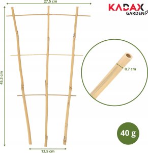 Kadax KADAX Drabinka Bambusowa Pergola Podpora 46 cm 5 szt 4