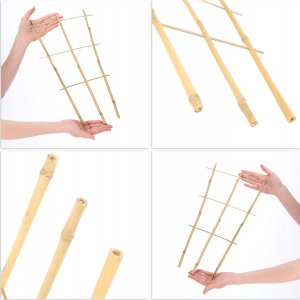 Kadax KADAX Drabinka Bambusowa Pergola Podpora 46 cm 5 szt 6