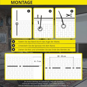 Kadax KADAX Osłona Balkonowa Technorattan Mata Balkon 0,9x7m 5