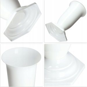 Kadax KADAX Wazon Flakon Na cmentarz Grób Nagrobek Biały 29cm 4