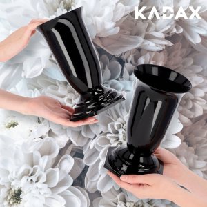 Kadax KADAX Wazon Flakon Na cmentarz Grób Nagrobek Czarny 23cm 4