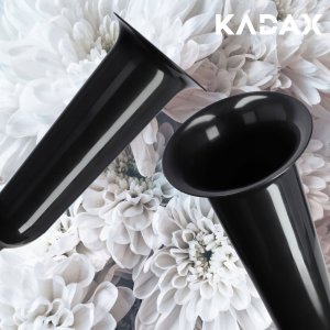 Kadax KADAX Wazon Flakon Na cmentarz 31cm Kwiaty sztuczne Wbijany szpic Czarny 3