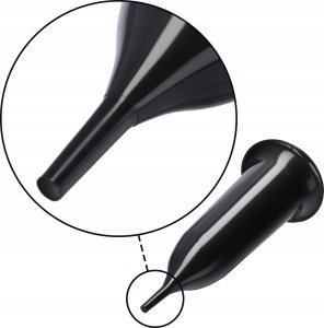 Kadax KADAX Wazon Flakon Na cmentarz 31cm Kwiaty sztuczne Wbijany szpic Czarny 7