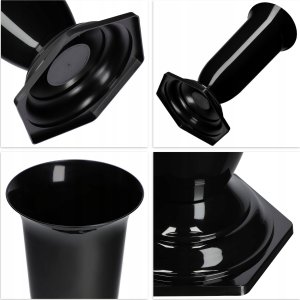 Kadax KADAX Wazon Flakon Kwiaty Nagrobny cmentarz Nagrobek Wkład Podstawka Czarny 37cm 3