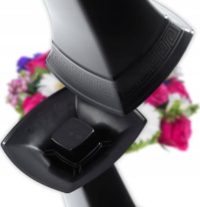 Kadax KADAX Wazon Na cmentarz Grób Flakon Nagrobny 30cm Czarny 9