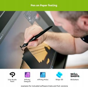 Tablet Wacom Wacom K100995 Cintiq Pro 24 Touch Tablet 4K ZESTAW 2 rysiki ProPen DTH-2420 2