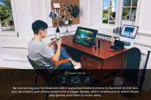 Tablet XP-Pen Tablet graficzny XP-Pen Artist 22 2nd 21,5''RYSIK STOJAK ilustracja/edycja 8