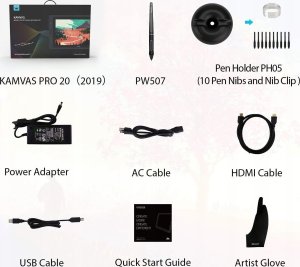 Tablet Huion Tablet graficzny Huion Kamvas Pro 20 idealny do domowego biura e-learningu 8