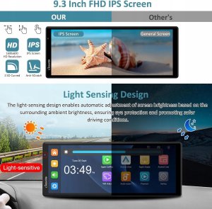 Radio samochodowe Carpuride 2024 Najnowsze radio samochodowe Carpuride 4K W903 kamera cofania dotykowe 3