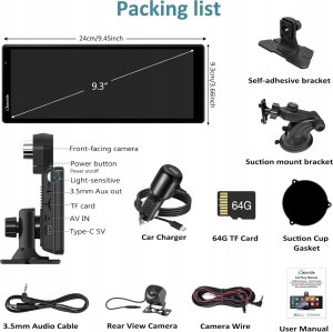 Radio samochodowe Carpuride 2024 Najnowsze radio samochodowe Carpuride 4K W903 kamera cofania dotykowe 5