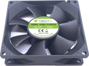 Wentylator Techly 80x80x25 12V (ICOOL-12-8025Z) 2