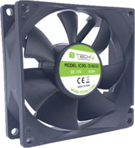 Wentylator Techly 80x80x25 12V (ICOOL-12-8025Z) 5