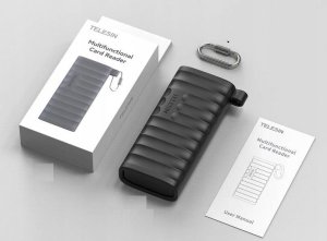 Czytnik Telesin Czytnik Kart Pamięci SD MicroSD TF na USB TYPE-C USB-C 3.1 IP54 312 MB/s / S6-MCR-01 10