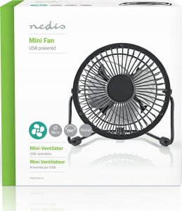 Wentylator Nedis Nedis FNDK1BK10 wiatrak domowy Czarny 4