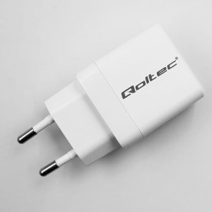Ładowarka Qoltec Ładowarka sieciowa 35W GaN | 5-20V | 1.5-3A | 1xUSB-C PD | 1xUSB QC 3.0 | Biała 11