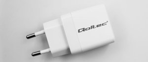Ładowarka Qoltec Ładowarka sieciowa 35W GaN | 5-20V | 1.5-3A | 1xUSB-C PD | 1xUSB QC 3.0 | Biała 14