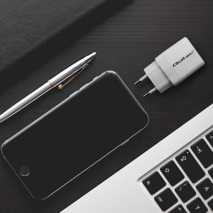 Ładowarka Qoltec Ładowarka sieciowa 35W GaN | 5-20V | 1.5-3A | 1xUSB-C PD | 1xUSB QC 3.0 | Biała 9