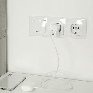 Ładowarka Qoltec Ładowarka sieciowa 35W GaN | 5-20V | 1.5-3A | 1xUSB-C PD | 1xUSB QC 3.0 | Biała 10