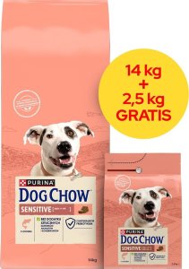 PURINA NESTLE PURINA DOG CHOW SENSITIVE Łosoś 14+2,5kg 2