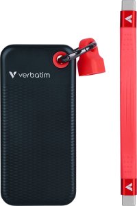 Dysk zewnętrzny SSD Verbatim Pocket 1TB Czarno-czerwony (32192) 1