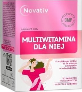 Medicinae Novativ Multiwitamina dla Niej, 60 tabletek powlekanych 1