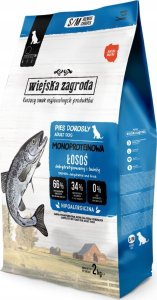 Wiejska Zagroda Karma sucha dla psa Monobiałkowa Łosoś (dorosły) chrupki S/M 2kg 2