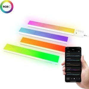 Trust Paski świetlne GXT905 VYBZ RGBIC WALL LIGHT BARS 9