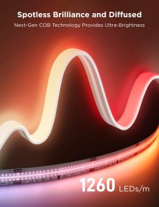 Taśma LED Govee Govee COB RGBICW 3780 LED diod 3m pásek Matter 3