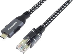 PremiumCord PremiumCord Ethernetový kabel USB-C na LAN RJ45 10/100/1000, 2m 2