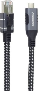 PremiumCord PremiumCord Ethernetový kabel USB-C na LAN RJ45 10/100/1000, 2m 3