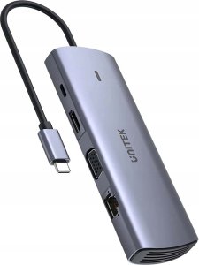 HUB USB Unitek 9w1 USB C Gigabit Ethernet HDMI VGA 3x USB A czytnik kart PD 100W 3