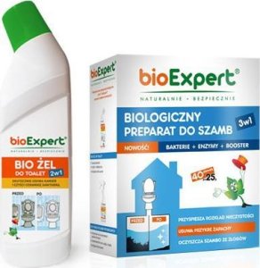Bioexpert bioExpert, Zestaw: preparat do szamb 1 kg i BIO żel do toalet 2w1 GRATIS 2