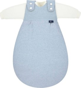 Alvi ALVI Baby-Mäxchen, Śpiworek -tkanina specjalna - 3-częsciowy Quilt aqua 62/68 2