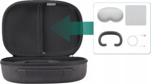 Pokrowiec HiFylux Futerał Etui Pokrowiec Case Walizka Na Okulary Gogle Vr Apple Vision Pro / Ap-bf44-d 3