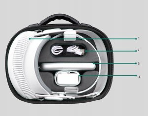 Pokrowiec HiFylux Futerał Etui Pokrowiec Case Walizka Na Okulary Gogle Vr Apple Vision Pro / Ap-bf44-d 4