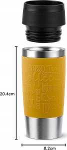 Emsa Emsa TRAVEL MUG Classic thermal mug (yellow/stainless steel, 0.36 liters) 2