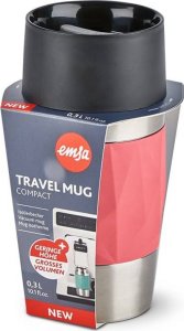 Emsa Emsa TRAVEL MUG Compact thermal mug (coral/stainless steel, 0.3 liters, screw cap) 6