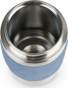 Emsa TRAVEL MUG Compact thermal mug (blue/stainless steel, 0.3 liters, screw cap) 4