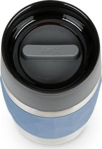 Emsa TRAVEL MUG Compact thermal mug (blue/stainless steel, 0.3 liters, screw cap) 5